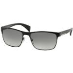 Schwarze Prada Rechteckige Rechteckige Sonnenbrillen aus Metall für Herren 