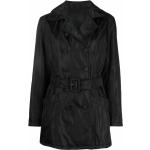 Schwarze Prada Maxi Trenchcoats lang für Damen Größe L 