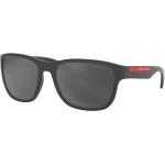 Schwarze Prada Sport Verspiegelte Sonnenbrillen aus Kunststoff 