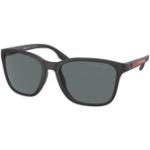 Dunkelgraue Prada Sport Sonnenbrillen polarisiert aus Kunststoff 