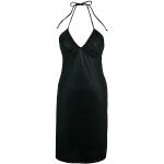 Schwarze Gepunktete Sexy Nachhaltige Damenkleider aus Polyester Größe XS für Partys 