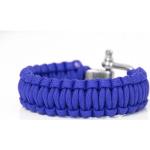 Blaue Precorn Paracord Armbänder & Survival Armbänder für Damen 