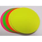 Preisschilder 80 Kreise - aus Neon Plakatkarton gemischt 5 cm Durchmesser 270g/qm Werbesymbole