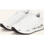 Weiße Premiata Low Sneaker aus Glattleder für Damen Größe 39 