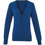Royalblaue Premier Workwear V-Ausschnitt Damencardigans Größe S 