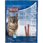 Premio Stick Quintett - Lachs&Forelle 5x5g 5x5g - Lachs&Forelle - Leckerli für Katzen