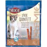 Premio Stick Quintett - Lamm&Truthahn 5x5g 5x5g - Lamm&Truthahn - Leckerli für Katzen