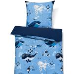 Blaue Allergiker TCHIBO Kinderbettwäsche aus Baumwolle maschinenwaschbar 135x200 