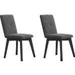 4-Fußstuhl HOME AFFAIRE "Vita" Stühle grau (grau (deneris 9852), buche schwarz) 4-Fuß-Stühle