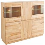 Reduzierte Moderne Home Affaire Premium Collection Nachhaltige Sideboards geölt aus Massivholz 
