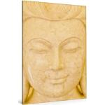 Premium Textil-Leinwand 80 cm x 120 cm hoch Seeliger Buddha [4059477415509] Marmor Buddha
