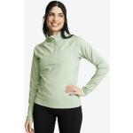 Grüne Langärmelige RevolutionRace Hemdblusen mit Reißverschluss für Damen Größe XXL 