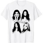 Pretty Little Liars Faces Black And White T-Shirt