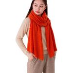 Orange Prettystern Kaschmir-Schals aus Kaschmir für Damen für den für den Winter 