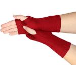 Dunkelrote Prettystern Fingerlose Handschuhe & Halbfinger-Handschuhe für Damen Einheitsgröße für den für den Herbst 