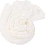 Weiße Unifarbene Elegante Prettystern Seidentücher aus Chiffon für Damen für den für den Sommer 