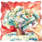 Unifarbene Prettystern Van Gogh Quadratische Seidentücher aus Seide für Damen Weihnachten für den für den Sommer 
