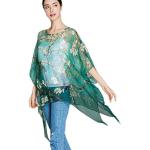 Prettystern Tunika-Blusen aus Chiffon für Damen Einheitsgröße für den für den Sommer 