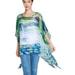 Prettystern Claude Monet Chiffonkleider aus Chiffon für Damen Einheitsgröße für den für den Sommer 