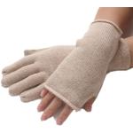 Beige Bestickte Prettystern Fingerlose Handschuhe & Halbfinger-Handschuhe für Damen Einheitsgröße 