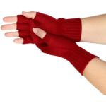 Rote Prettystern Fingerlose Handschuhe & Halbfinger-Handschuhe für Damen Größe M für den für den Herbst 