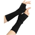 Schwarze Prettystern Fingerlose Handschuhe & Halbfinger-Handschuhe für Damen Einheitsgröße für den für den Winter 