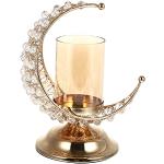 Reduzierte Goldene Weihnachts-Teelichthalter mit Ornament-Motiv Ramadan 