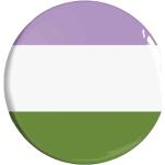 Lavendelfarbene LGBT Gartendeko 