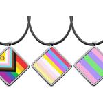 LGBT Intersex Pride Metallhalsketten & Metallhalsschmuck personalisiert 