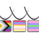 Silberne LGBT Intersex Pride Halsketten & Halsschmuck handgemacht 