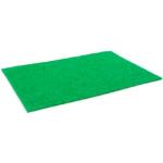 Reduzierte Grüne Unifarbene Primaflor Rechteckige Kurzflorteppiche aus Textil 