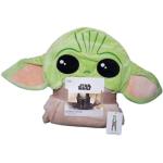 Primark Limited Disney Star Wars The Mandalorian Baby Yoda Fleecedecke, Überwurf, mit Kapuze, kuschelig, Geschenk
