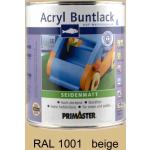 Primaster Acryl Buntlack RAL 1001 750 ml beige seidenmatt - [GLO765100309]