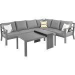 Anthrazitfarbene Moderne Dining Lounge Sets aus Aluminium Breite 50-100cm, Höhe 50-100cm, Tiefe 50-100cm 