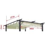 Beige Primaster Pavillondächer aus Polyester UV-beständig 3x3 
