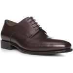 Reduzierte Dunkelbraune Business Derby Schuhe aus Kalbsleder für Herren 