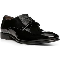 Prime Shoes Derby Herren Lackleder schwarz, 8