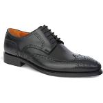 Schwarze Prime Shoes Ferrara Rahmengenähte Schuhe mit Schnürsenkel aus Kalbsleder für Herren Größe 46 