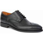 Schwarze Business Prime Shoes Ferrara Runde Budapester mit Schnürsenkel aus Kalbsleder für Herren 