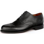 Schwarze Business Prime Shoes Linz Budapester mit Schnürsenkel aus Kalbsleder für Herren Größe 44 