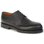 Schwarze Business Prime Shoes Vibram Sohle Derby Schuhe mit Schnürsenkel in Breitweite aus Kalbsleder für Herren Größe 44 für den für den Winter 