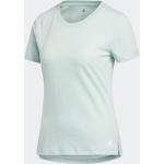 Reduzierte Grüne adidas T-Shirts aus Jersey für Damen Größe S 