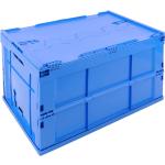 Reduzierte Blaue Faltboxen aus Kunststoff mit Deckel 