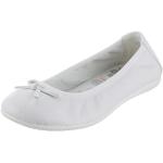 Weiße Primigi Mary Jane Ballerinas ohne Verschluss aus Leder für Kinder Größe 30 