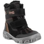 Schwarze Primigi Gore Tex Outdoor Schuhe mit Klettverschluss aus Veloursleder für Kinder Größe 30 