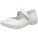 Reduzierte Weiße Primigi Mary Jane Ballerinas mit Klettverschluss aus Leder für Kinder Größe 33 