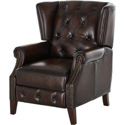 Primo Relaxsessel aus Leder Chesterfield - braun - 82,5 cm - 104 cm - 90 cm - Polstermöbel > Sessel > Fernsehsessel