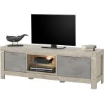 Graue TV-Lowboards & Fernsehtische Breite 150-200cm, Höhe 50-100cm, Tiefe 0-50cm 