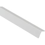 Weiße L-förmige Winkelleisten aus Kunststoff UV-beständig 