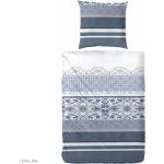 Fliederfarbene Baumwollbettwäsche mit Ornament-Motiv mit Reißverschluss aus Mako-Satin maschinenwaschbar 135x200 